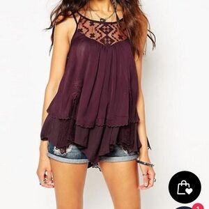 Free People Blackberry Wear It For Love Tank size Small
